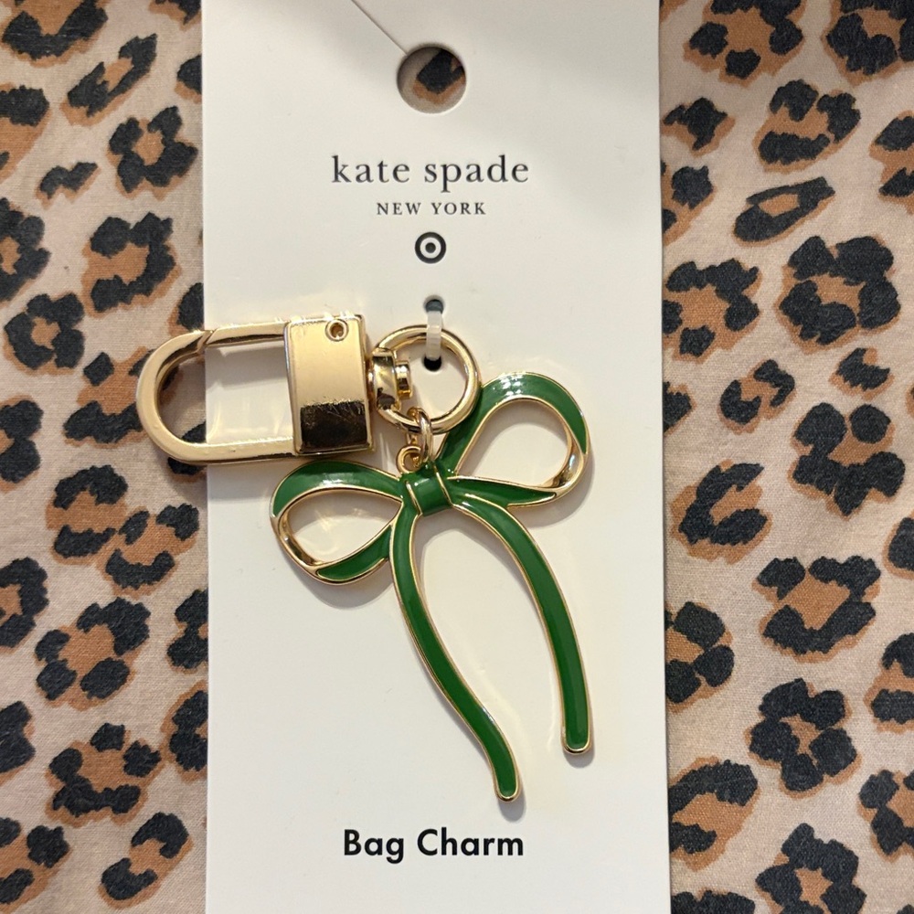 Kate Spade Green Bow Bag Charm